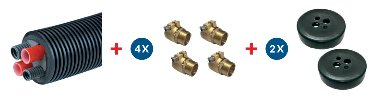 SR PEX Wärmepumpenrohr-Sets